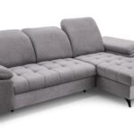 Narożnik z funkcją spania MONTERO MINI szary z pojemnikiem L-kształtny