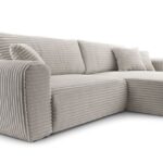 Narożnik z funkcją spania VITA szary z pojemnikiem L-kształtny