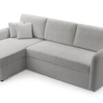 Narożnik z funkcją spania DARIO szary z pojemnikiem L-kształtny