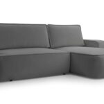 Narożnik z funkcją spania MONIVA ciemnoszary z pojemnikiem L-kształtny