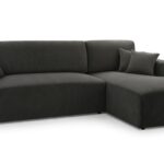 Narożnik z funkcją spania COSTA antracyt z pojemnikiem L-kształtny