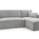 Narożnik z funkcją spania COSTA szary z pojemnikiem L-kształtny