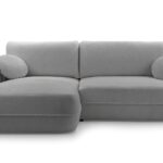 Narożnik z funkcją spania ROVIGO szary z pojemnikiem L-kształtny