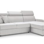 Narożnik z funkcją spania MAESTRO jasnobeżowy z pojemnikiem L-kształtny