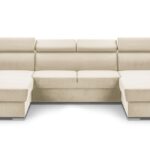 Narożnik z funkcją spania MAESTRO U beżowy z pojemnikiem U-kształtny