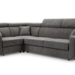 Narożnik z funkcją spania SALVO ciemnoszary z pojemnikiem L-kształtny