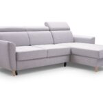 Narożnik z funkcją spania ORELLI jasnoszary z pojemnikiem L-kształtny