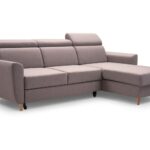 Narożnik z funkcją spania ORELLI ciemny beż z pojemnikiem L-kształtny