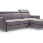 Narożnik z funkcją spania ORELLI szary z pojemnikiem L-kształtny