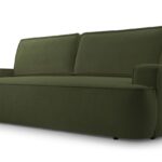 Kanapa rozkładana trzyosobowa z funkcją spania MONIVA ciemnozielony z pojemnikiem