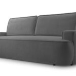 Kanapa rozkładana trzyosobowa z funkcją spania MONIVA ciemnoszary z pojemnikiem