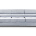 Kanapa rozkładana trzyosobowa z automatem funkcji spania BELLUNOK jasnoszary