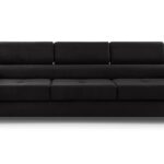 Kanapa rozkładana trzyosobowa z automatem funkcji spania BELLUNOK czarny