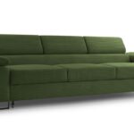 Kanapa rozkładana trzyosobowa z automatem funkcji spania BELLUNOP ciemnozielony