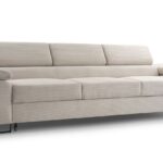 Kanapa rozkładana trzyosobowa z automatem funkcji spania BELLUNOP jasny beż