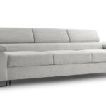 Kanapa rozkładana trzyosobowa z automatem funkcji spania BELLUNOP jasnoszary