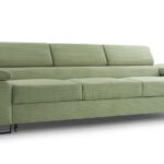 Kanapa rozkładana trzyosobowa z automatem funkcji spania BELLUNOP miętowy