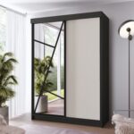 Szafa przesuwna VIENA 138 cm z lustrem