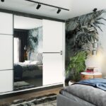 Szafa przesuwna MODERN 2 200 cm z lustrem