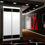 Szafa przesuwna SENSO 15 100 cm ze wstawkami dekoracyjnymi szklanymi