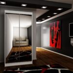 Szafa przesuwna SENSO 21 100 cm z dwoma lustrami