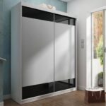 Szafa przesuwna SENSO 15 150 cm ze wstawkami dekoracyjnymi szklanymi