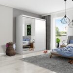 Szafa przesuwna SENSO 23 PLUS 150 cm z lustrem i dekoracyjną listwą