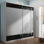 Szafa przesuwna SENSO 15 200 cm ze wstawkami dekoracyjnymi szklanymi