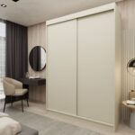 Szafa przesuwna ORNELLA 120 minimalistyczna kaszmir