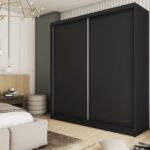 Szafa przesuwna ORNELLA 200 minimalistyczna czarny
