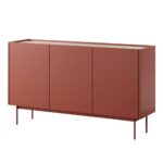 Komoda trzydrzwiowa VIOLET 144 cm ceramic red