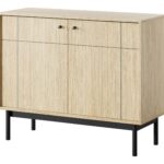 Komoda dwudrzwiowa SKANDI 103 cm dąb linea