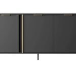 Komoda trzydrzwiowa MARI 153 cm antracyt