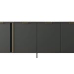 Komoda czterodrzwiowa MARI 202 cm antracyt