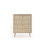 Komoda MOLLY z czteroma szufladami 88 cm dąb barista