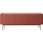 Szafka RTV trzydrzwiowa VIOLET 144cm ceramic red