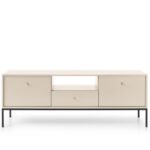 Szafka RTV dwudrzwiowa NUO 153 cm z szufladą beż