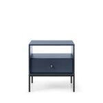 Stolik nocny NUO 53 cm z szufladą granat