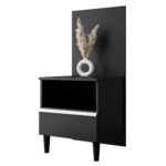 Stolik nocny YOSHI z szufladą czarny mat