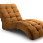 Szezlong tapicerowany RONI miedziany