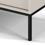 Stolik kawowy NUO 104x68 cm nowoczesny szuflada beż