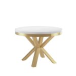 Stół okrągły MARMO 120 rozkładany 120–196 cm loftowy