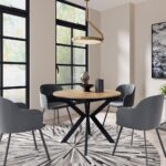 Stół okrągły ONDA rozkładany 100-138 cm