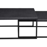 Zestaw stolików kawowych SOLARO 76x76 + 66x66 cm