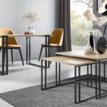 Zestaw stolików kawowych ARTEA 76x76 + 66x66 cm