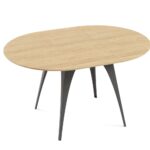 Stół LOVI 90 DĄB rozkładany 90–128 cm fornir