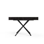 Ławostół VERTO X rozkładany 120–200 cm, regulowana wysokość czarny marmur
