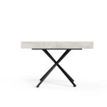 Ławostół VERTO X rozkładany 120–200 cm, regulowana wysokość biały chromix