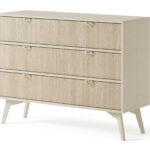 Komoda FORI z trzema szufladami 106 cm piaskowy beż