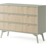 Komoda FORI z trzema szufladami 106 cm eukaliptus